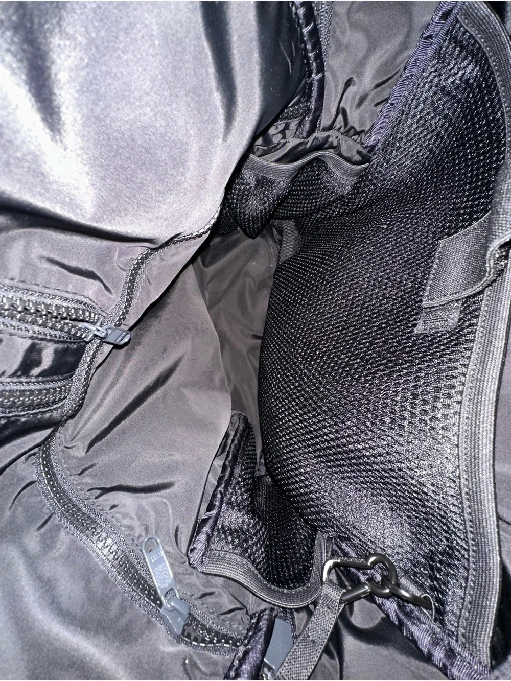Dagne Dover Black Neoprene Backpack Travel Laptop Diaper Gym Bag